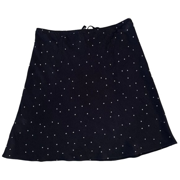 Like new! Madewell Drawstring Mini Slip Skirt in Night Dreams Size 6 - Picture 3 of 11